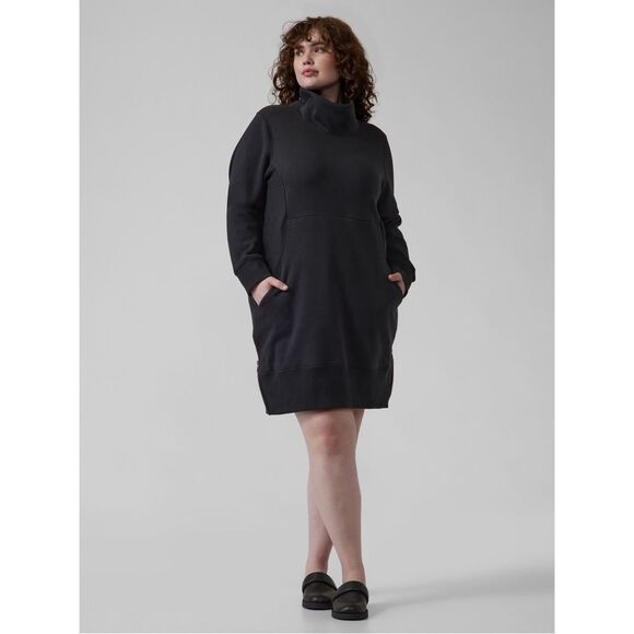Athleta Cozy Karma Funnel Neck Sweater Dress 1X - Picture 1 of 13